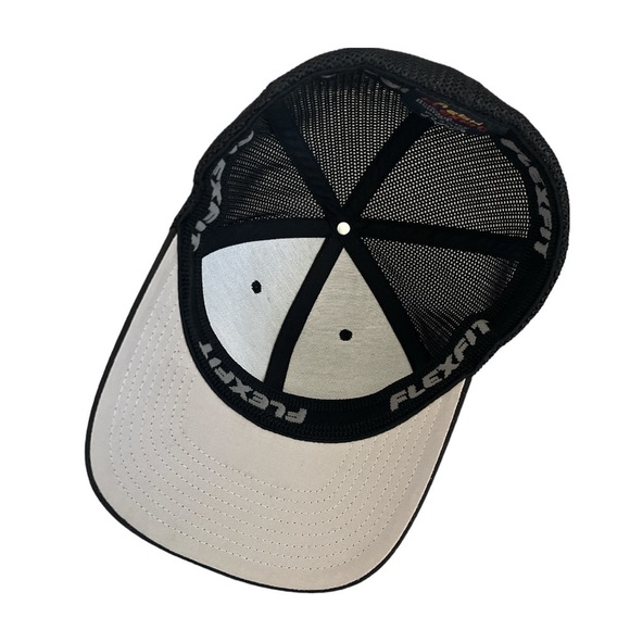 Mesh FlexFit Yupoong Black‎ Big Bite Inc Hat Stretch Flex Hat Fitted Unisex - Picture 5 of 8